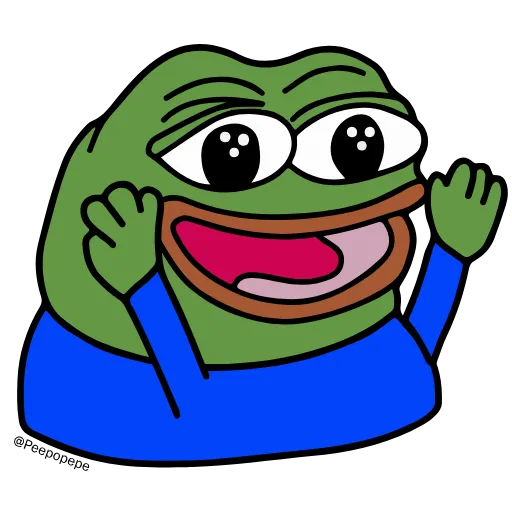 Стикер 10 🚶‍♀ Peepo Pepe - лягушонок Пепе