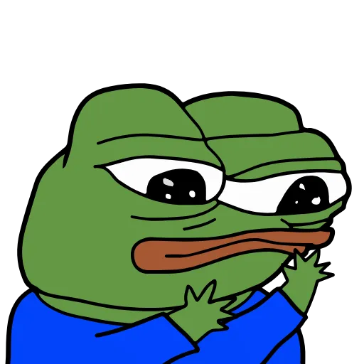 Стикер 8 🚶‍♀ Peepo Pepe - лягушонок Пепе