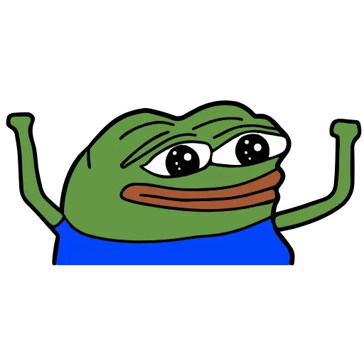 Стикер 19 🚶‍♀ Peepo Pepe - лягушонок Пепе