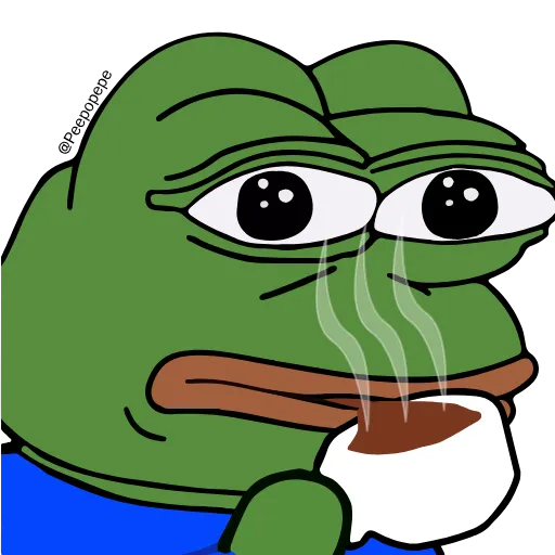 Стикер 33 🚶‍♀ Peepo Pepe - лягушонок Пепе