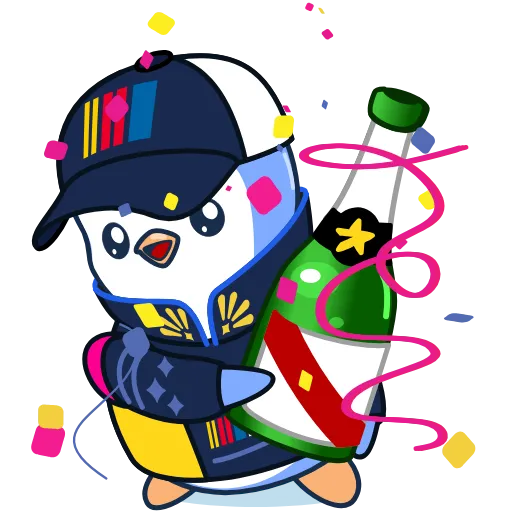 Стикер 3 Pengu Collection
