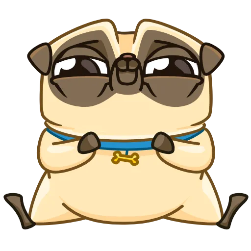 Стикер 18 Penny Pug