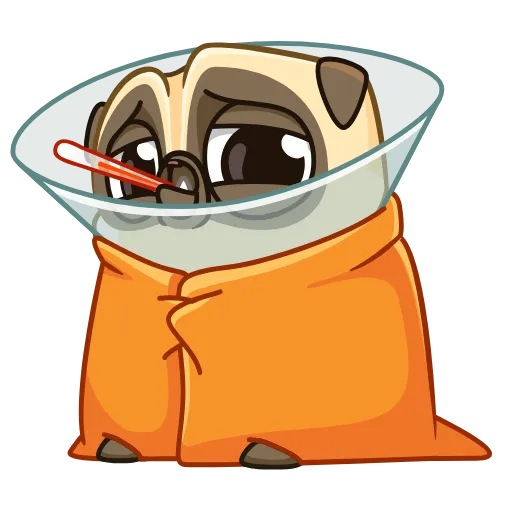 Стикер 12 Penny Pug