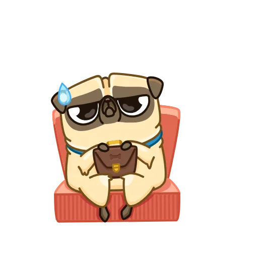 Стикер 21 Penny Pug