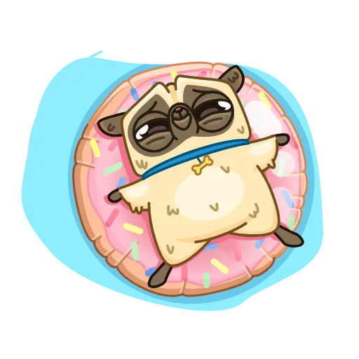 Стикер 22 Penny Pug