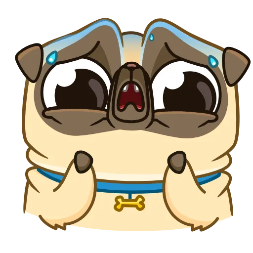 Стикер 4 Penny Pug