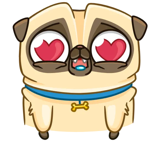Стикер 14 Penny Pug