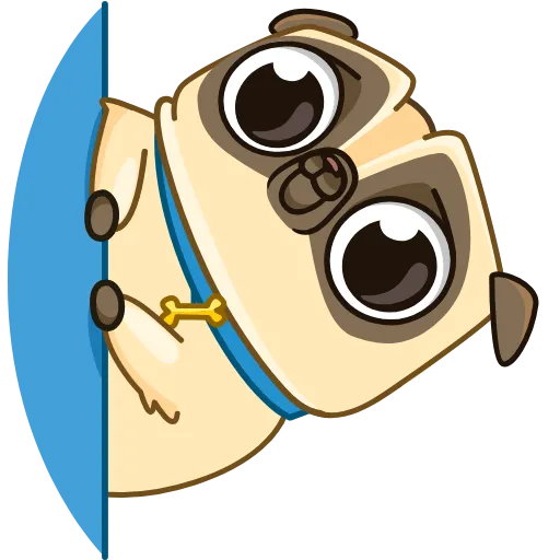 Стикер 5 Penny Pug