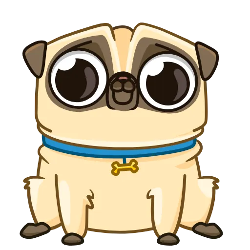 Стикер 7 Penny Pug
