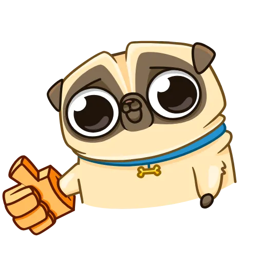 Стикер 3 Penny Pug
