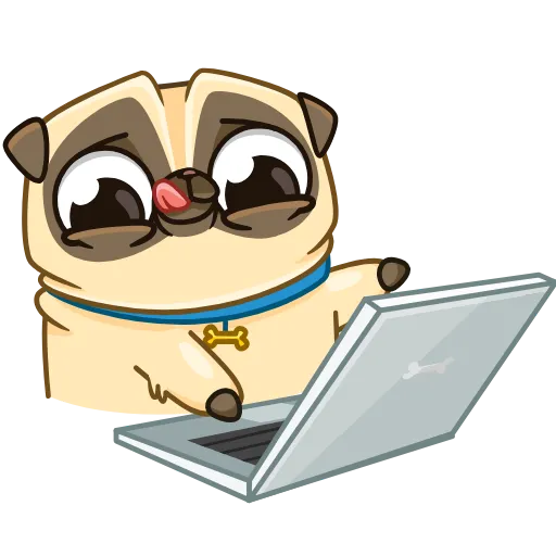 Стикер 9 Penny Pug