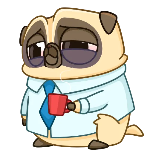 Стикер 20 Penny Pug