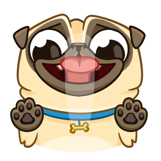 Стикер 2 Penny Pug