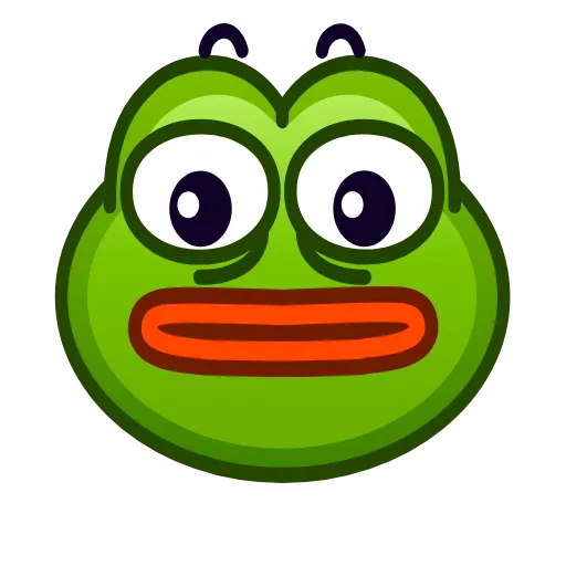 Стикер 40 Pepe Emoji