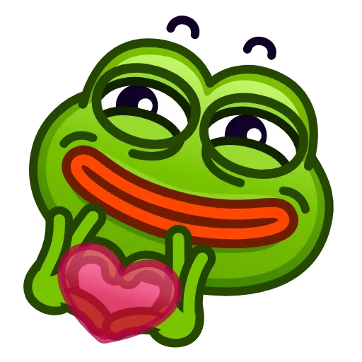 Стикер 30 Pepe Emoji