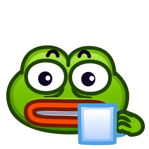 Стикер 34 Pepe Emoji