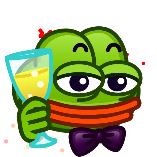 Стикер 35 Pepe Emoji