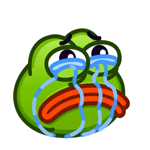 Стикер 14 Pepe Emoji