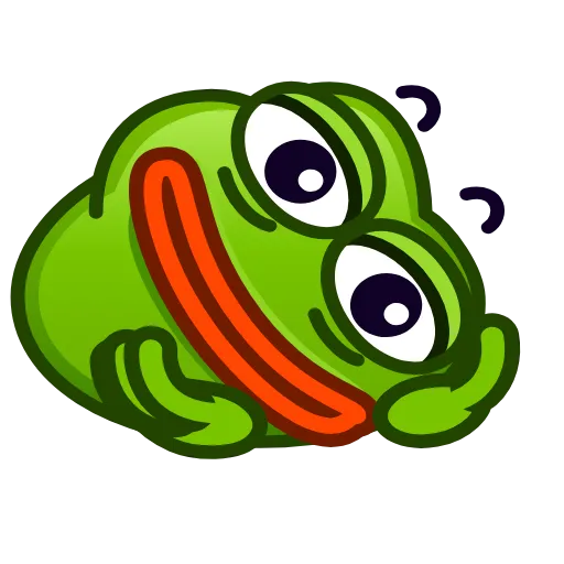 Стикер 6 Pepe Emoji