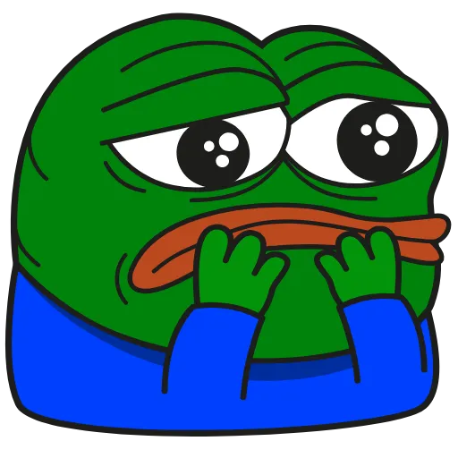 Стикер 37 Pepe Gif Emoji