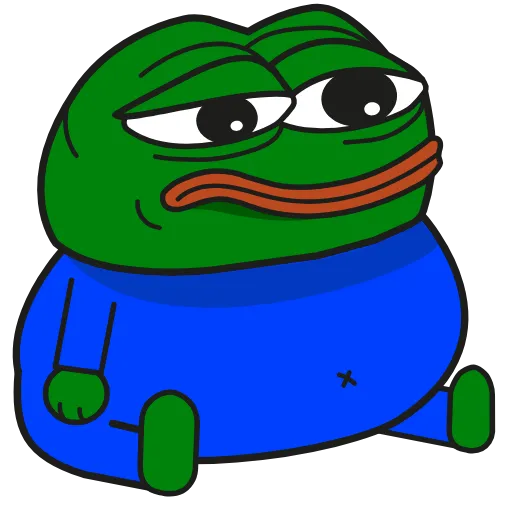 Стикер 4 Pepe Gif Emoji