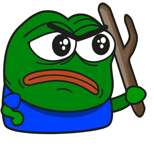 Стикер 31 Pepe Gif Emoji