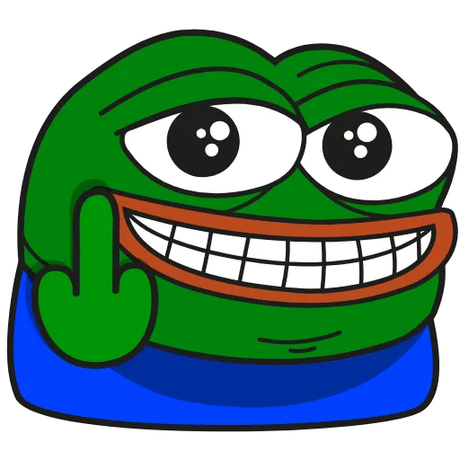 Стикер 23 Pepe Gif Emoji