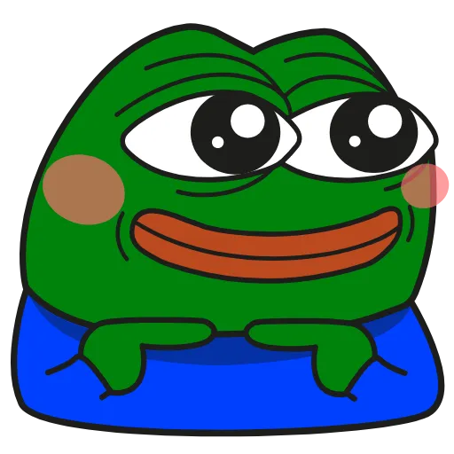 Стикер 11 Pepe Gif Emoji