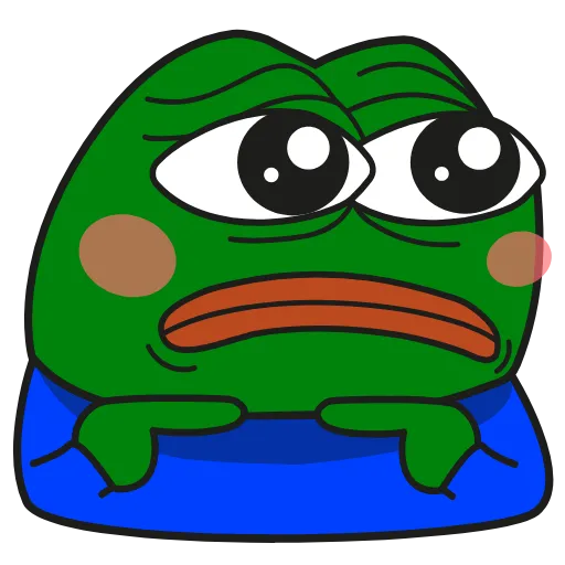 Стикер 28 Pepe Gif Emoji