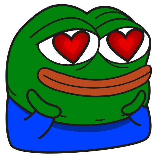 Стикер 22 Pepe Gif Emoji