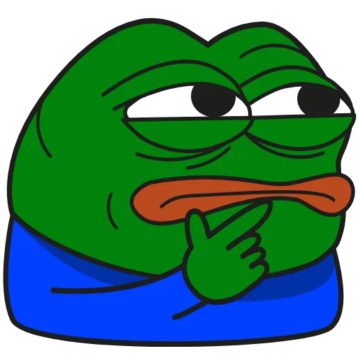 Стикер 10 Pepe Gif Emoji