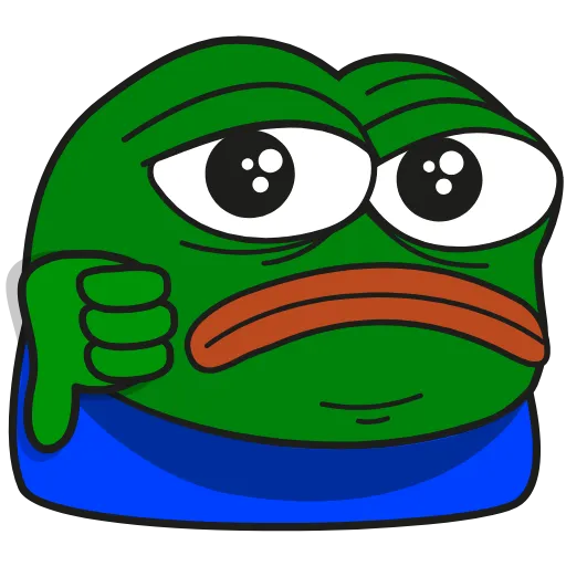Стикер 20 Pepe Gif Emoji