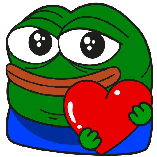 Стикер 13 Pepe Gif Emoji