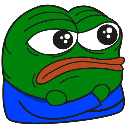 Стикер 38 Pepe Gif Emoji