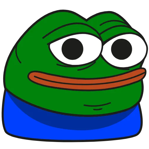 Стикер 12 Pepe Gif Emoji