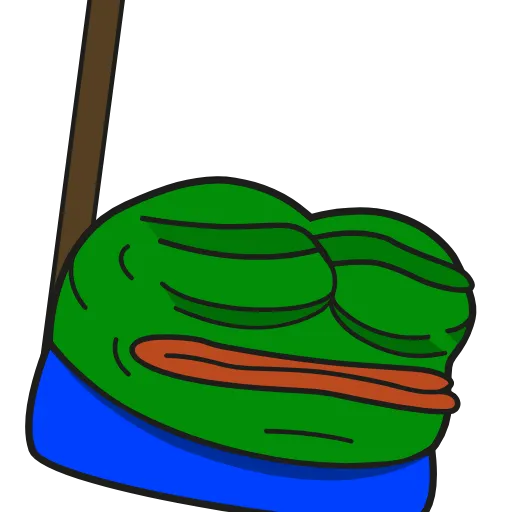 Стикер 33 Pepe Gif Emoji