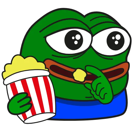 Стикер 25 Pepe Gif Emoji