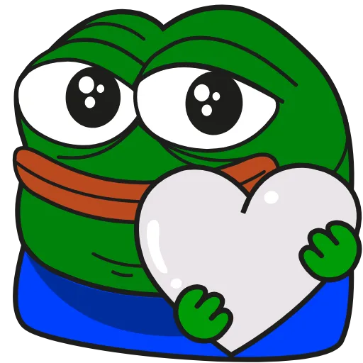 Стикер 26 Pepe Gif Emoji