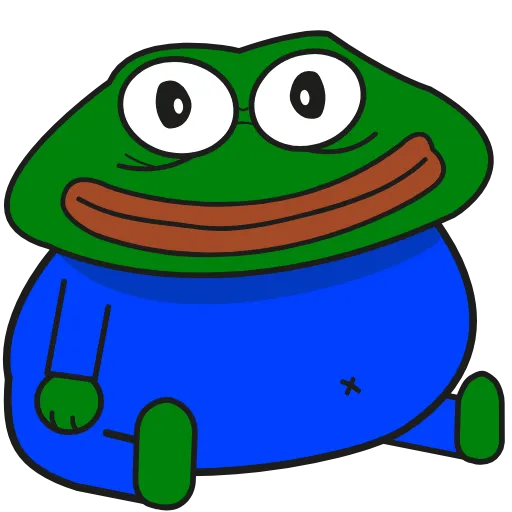 Стикер 6 Pepe Gif Emoji