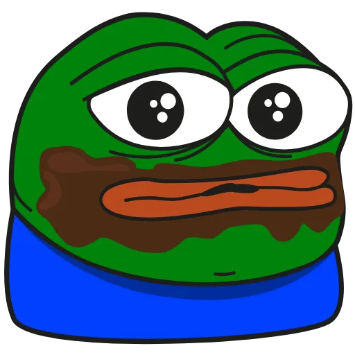 Стикер 32 Pepe Gif Emoji