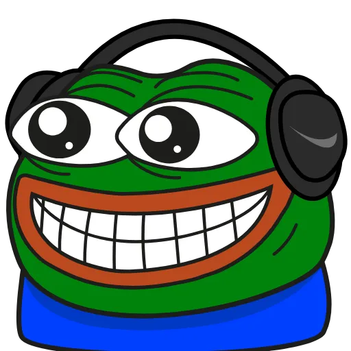 Стикер 40 Pepe Gif Emoji