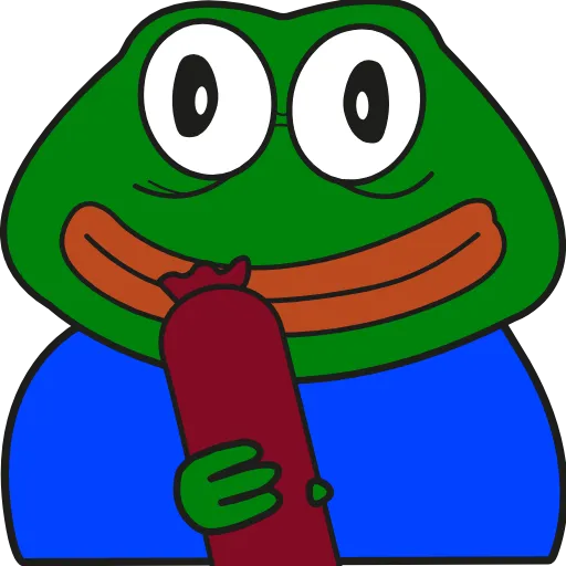 Стикер 18 Pepe Gif Emoji