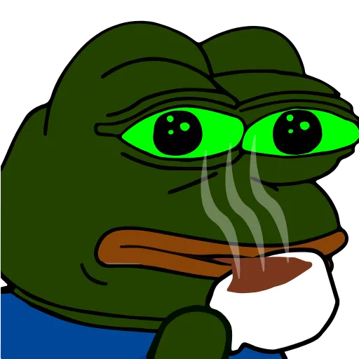 ☕️ Эмодзи «Pepe Toxic» для Telegram