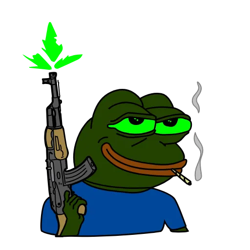 🔫 Эмодзи «Pepe Toxic» для Telegram