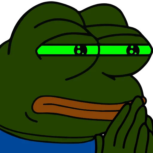 🙏 Эмодзи «Pepe Toxic» для Telegram