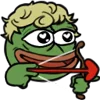 Стикер 30 Pepehead