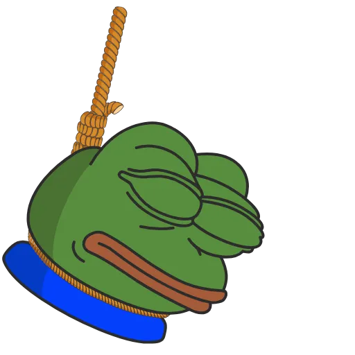 Стикер 18 Pepe the frog
