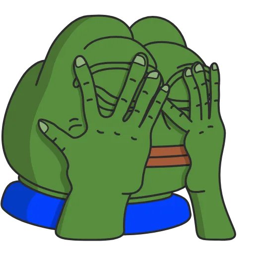 Стикер 19 Pepe the frog
