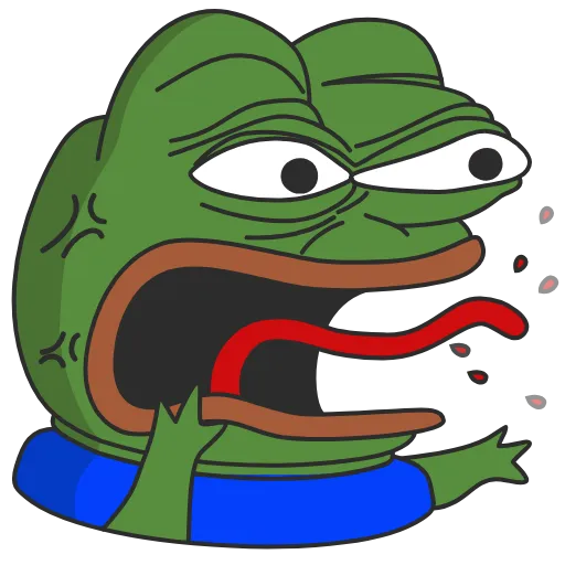 Стикер 4 Pepe the frog