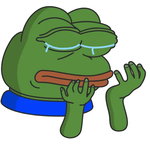 Стикер 8 Pepe the frog